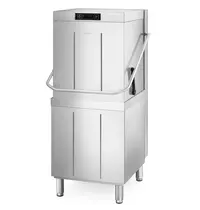 SMEG Doorschuifvaatwasser | EASYLINE | Mand 500x500 | Afvoerpomp | Zeeppomp | Naglanspomp | Breaktank | 400V | 634x750x1523/2138(h)mm 