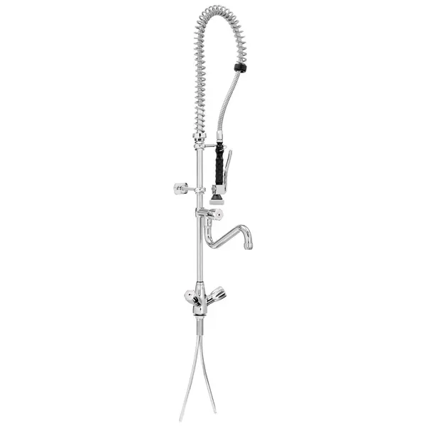 Voorspoeldouche | Handdouche (Flexibele Hals) + Middenuitloop | Mengkraan | 1-Gats | 400x1050(h)mm