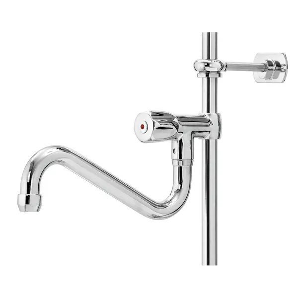 Voorspoeldouche | Handdouche (Flexibele Hals) + Middenuitloop | Mengkraan | 1-Gats | 400x1050(h)mm