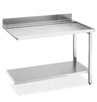 SMEG Afvoertafel (Rechts) | ECOLINE/EASYLINE | RVS | Bodemschap | Achteropstand | 1200x720x821/921(h)mm 