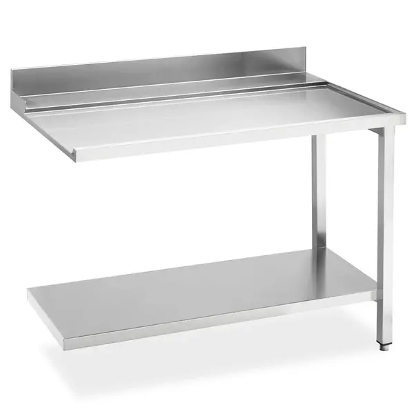 Afvoertafel (Rechts) | ECOLINE/EASYLINE | RVS | Bodemschap | Achteropstand | 1200x720x821/921(h)mm