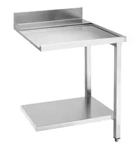 SMEG Afvoertafel (Rechts) | ECOLINE/EASYLINE | RVS | Bodemschap | Achteropstand | 700x720x821/921(h)mm 