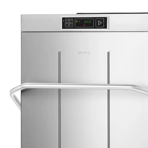 Doorschuifvaatwasser | EASYLINE | Energiezuinig (Warmteterugwinning) | Mand 500x500 | Afvoerpomp | Zeeppomp | Naglanspomp | Breaktank | 400V | 634x745x1523/2138(h)mm