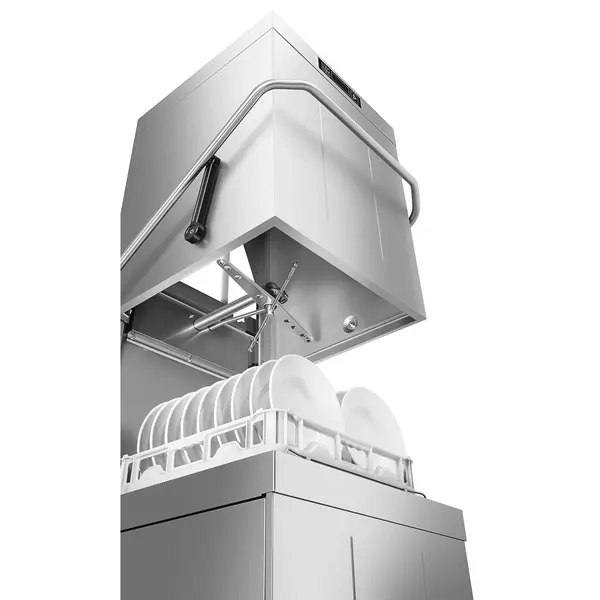 Doorschuifvaatwasser | EASYLINE | Energiezuinig (Warmteterugwinning) | Mand 500x500 | Afvoerpomp | Zeeppomp | Naglanspomp | Ontharder | Breaktank | 400V | 634x745x1523/2138(h)mm