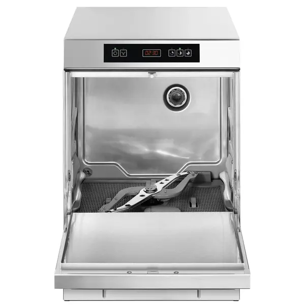 Glazenspoelmachine | ECOLINE | Mand 400x400 | Afvoerpomp | Zeeppomp | Naglanspomp | Breaktank | 400V | 440x555x695(h)mm