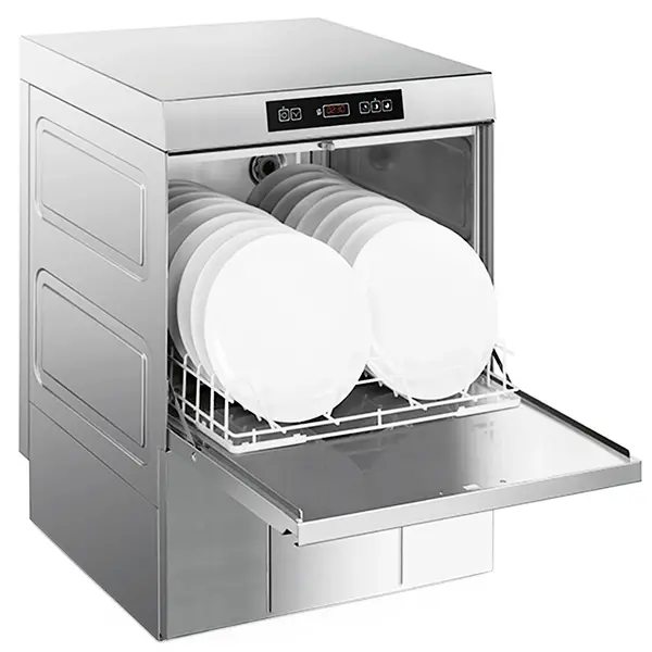 Horeca Vaatwasser | ECOLINE | Mand 500x500 | Afvoerpomp | Zeeppomp | Naglanspomp | Breaktank | 400V | 578x600x814(h)mm