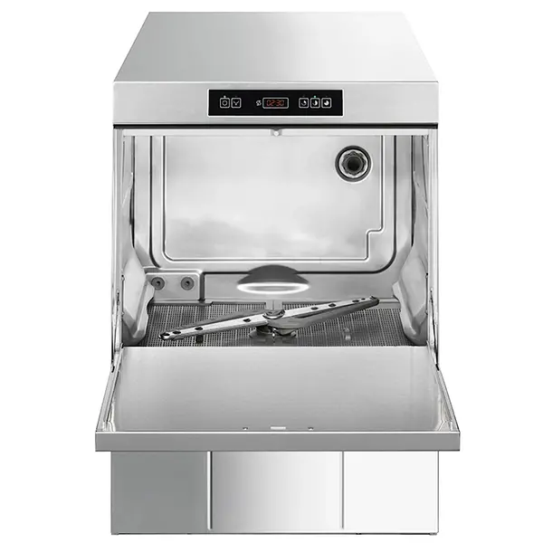 Horeca Vaatwasser | ECOLINE | Mand 500x500 | Afvoerpomp | Zeeppomp | Naglanspomp | Ontharder | Breaktank | 400V | 578x600x814(h)mm