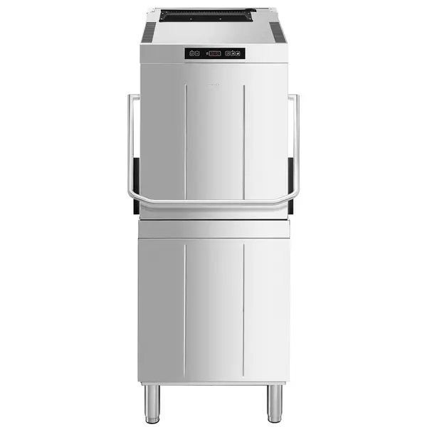 Doorschuifvaatwasser | ECOLINE | Energiezuinig (Warmteterugwinning) | Mand 500x500 | Afvoerpomp | Zeeppomp | Naglanspomp | Breaktank | 400V | 634x750x1523/2138(h)mm