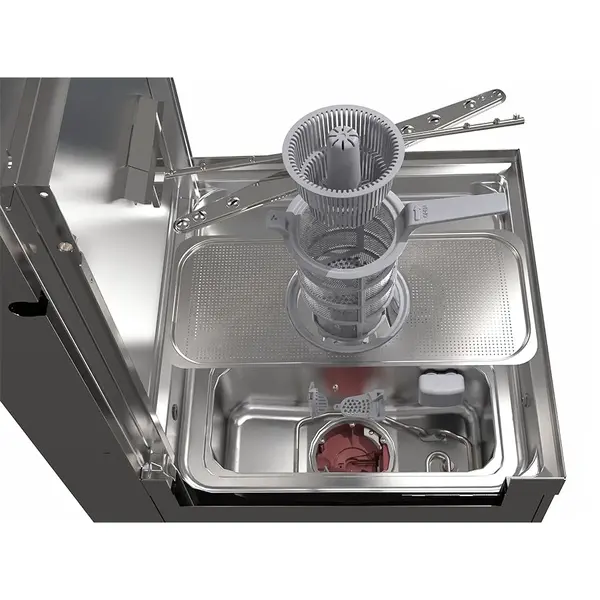 Doorschuifvaatwasser | ECOLINE | Energiezuinig (Warmteterugwinning) | Mand 500x500 | Afvoerpomp | Zeeppomp | Naglanspomp | Ontharder | Breaktank | 400V | 634x750x1523/2138(h)mm