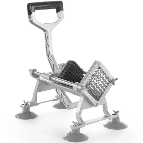 Frietsnijder | Gietaluminium | 4 Messen (6/9/13mm + 8 Partjes) | 430x168x290(h)mm