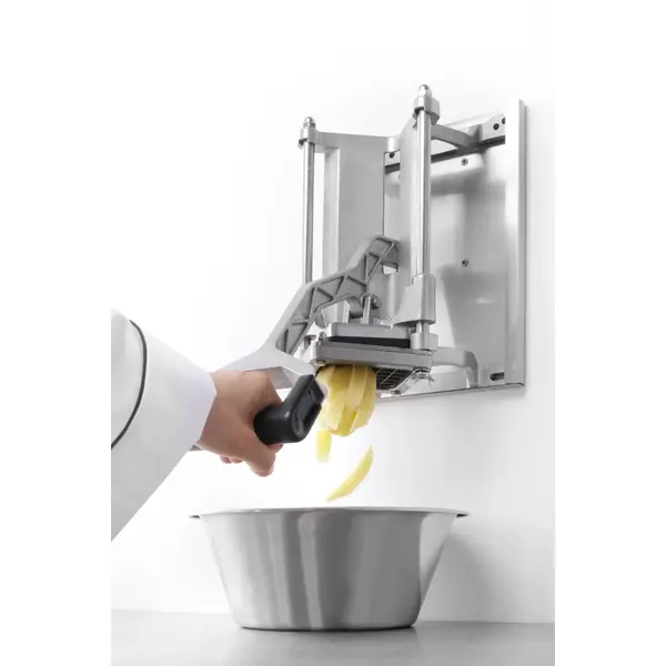 Frietsnijder | Gietaluminium | 4 Messen (6/9/13mm + 8 Partjes) | 430x168x290(h)mm