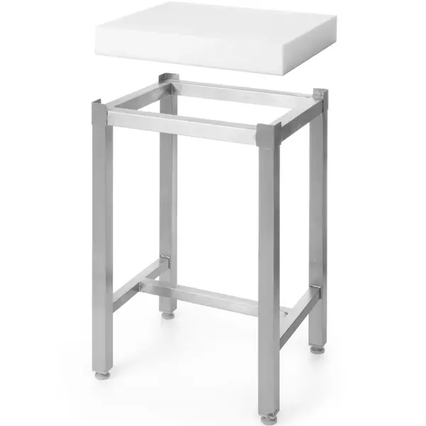 Hakblok | RVS/Polyethyleen | Blokdikte 50mm | 500x400x800(h)mm