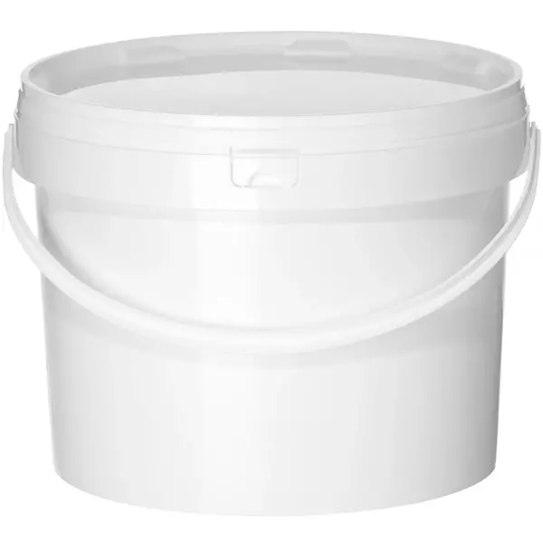 Emmer | Kunststof | Wit | 11.5L | Met Deksel | Ø300x230(h)mm