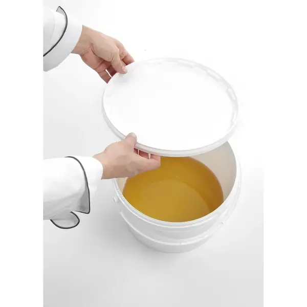 Emmer | Kunststof | Wit | 11.5L | Met Deksel | Ø300x230(h)mm