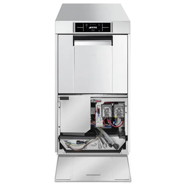 Glazenspoelmachine | PURA | Mand 400x400 | Osmose | Afvoerpomp | Zeeppomp | Naglanspomp | Breaktank | 400V | Touchscreen + App | Dubbelwandig | 460x600x825(h)mm