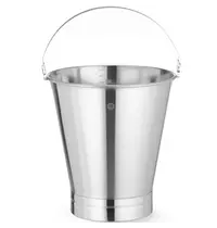 HENDI Emmer | ProfiLine | RVS | 10L | Stootrand | Maatverdeling | Ø280x265(h)mm 