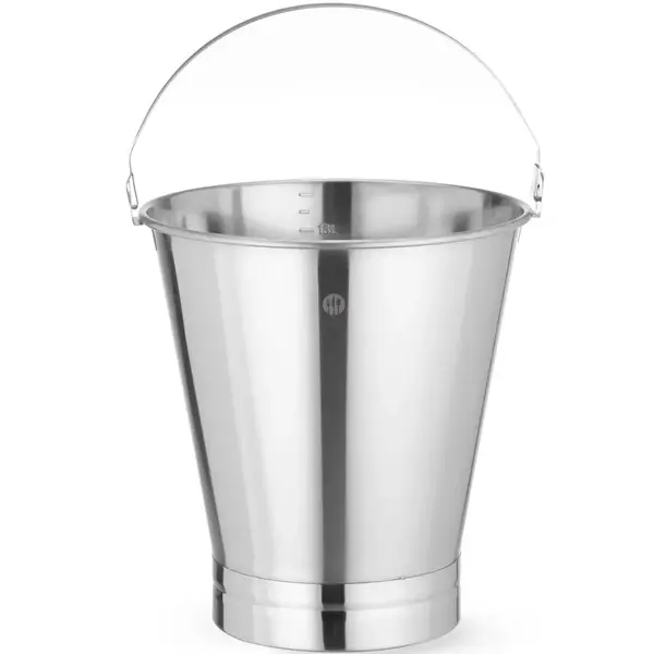 Emmer | ProfiLine | RVS | 10L | Stootrand | Maatverdeling | Ø280x265(h)mm