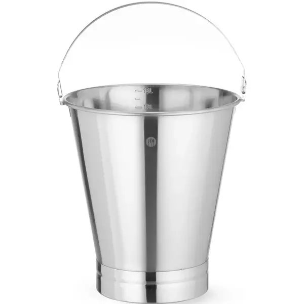 Emmer | ProfiLine | RVS | 15L | Stootrand | Maatverdeling | Ø305x330(h)mm