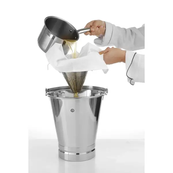 Emmer | ProfiLine | RVS | 12L | Stootrand | Maatverdeling | Ø300x310(h)mm