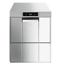 SMEG Glazenspoelmachine | PURA | Mand 500x500 | Afvoerpomp | Zeeppomp | Naglanspomp | Breaktank | 400V | Touchscreen + App | Dubbelwandig | 600x600x722(h)mm