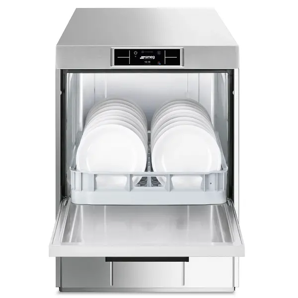 Horeca Vaatwasser | PURA | Mand 500x500 | Afvoerpomp | Zeeppomp | Naglanspomp | Breaktank | 400V | Touchscreen + App | Dubbelwandig | 600x600x822(h)mm