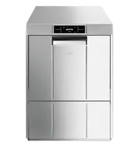 SMEG Horeca Vaatwasser | PURA | Mand 500x500 | Afvoerpomp | Zeeppomp | Naglanspomp | Ontharder | Breaktank | 400V | Touchscreen + App | Dubbelwandig | 600x600x822(h)mm