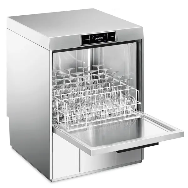 Horeca Vaatwasser | PURA | Mand 500x500 | Afvoerpomp | Zeeppomp | Naglanspomp | Ontharder | Breaktank | 400V | Touchscreen + App | Dubbelwandig | 600x600x822(h)mm