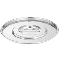 HENDI Emmerdeksel | ProfiLine | HENDI RVS Emmer HEN-516720 | Ø305x15(h)mm 