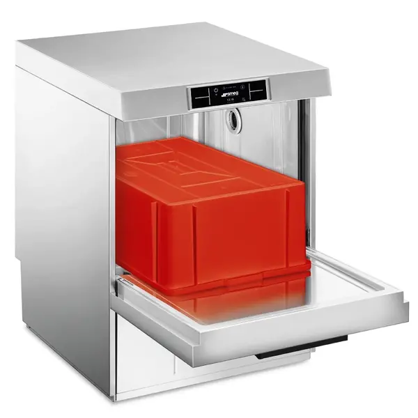 Dienbladen Vaatwasser | PURA | Mand 500x500 | Afvoerpomp | Zeeppomp | Naglanspomp | Ontharder | Breaktank | 400V | Touchscreen + App | Dubbelwandig | 600x690x822(h)mm