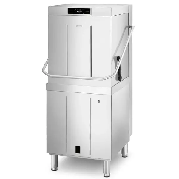 Doorschuifvaatwasser | PURA | Mand 500x500 | Afvoerpomp | Zeeppomp | Naglanspomp | Ontharder | Breaktank | 400V | Touchscreen + App | Dubbelwandig | 634x831x1523/2138(h)mm