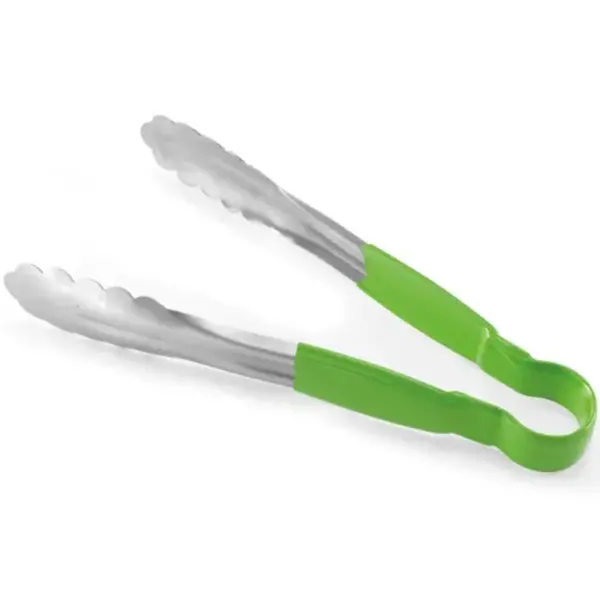 Serveertang | RVS | Groen  | HACCP | 250x110x40(h)mm