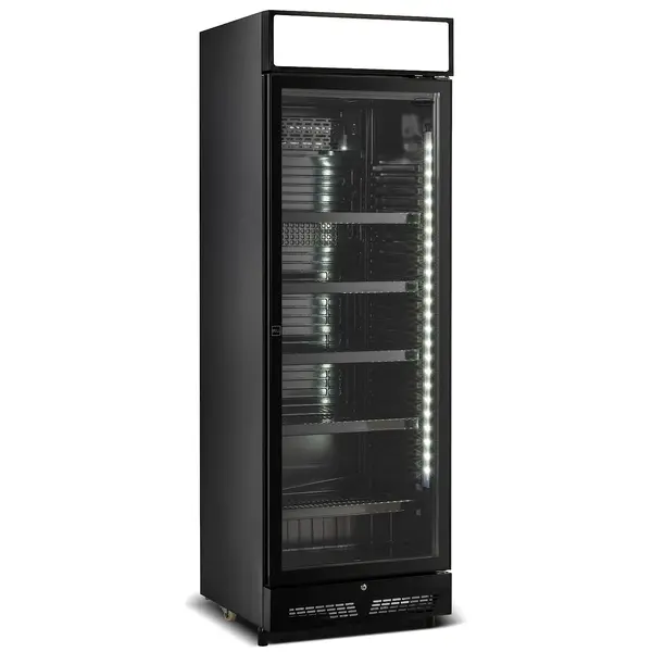 Drankenkoeling | SVE | 400L | Zwart | +2°C/+10°C | Statisch | Wielen | 650x595x1950(h)mm