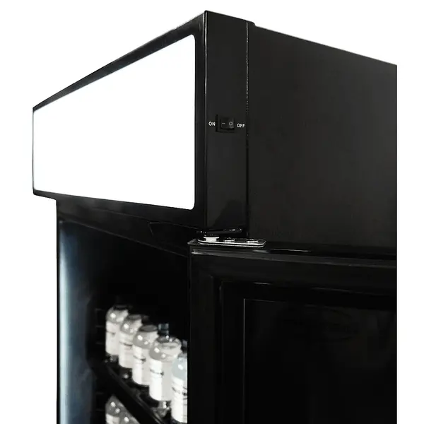 Drankenkoeling | SVE | 400L | Zwart | +2°C/+10°C | Statisch | Wielen | 650x595x1950(h)mm