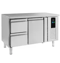 CombiSteel Koelwerkbank | ENERGY LINE | 190L | 1 Deur + 2 Laden (1/1 GN) | +2°C/+8°C | Geforceerd | 1360x700x860(h)mm