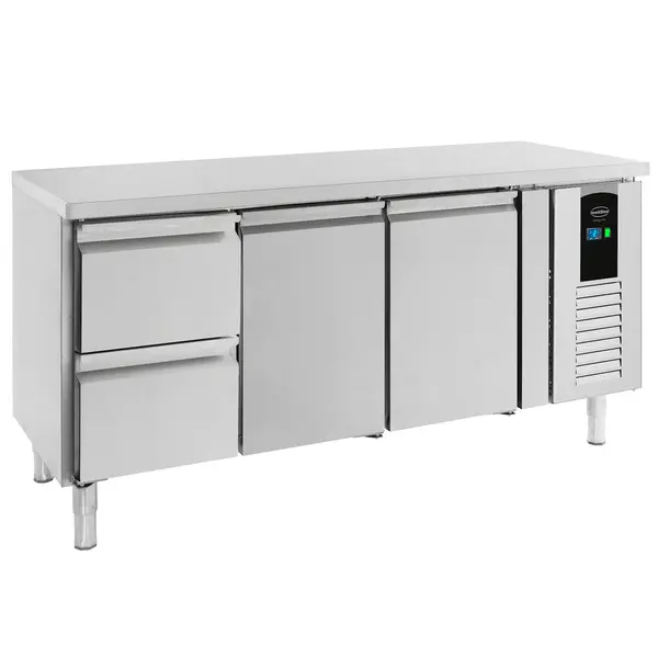 Koelwerkbank | ENERGY LINE | 291L | 2 Deuren + 2 Laden (1/1 GN) | +2°C/+8°C | Geforceerd | 1795x700x860(h)mm