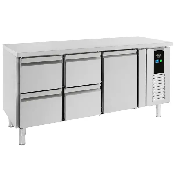 Koelwerkbank | ENERGY LINE | 291L | 1 Deur + 4 Laden (1/1 GN) | +2°C/+8°C | Geforceerd | 1795x700x860(h)mm