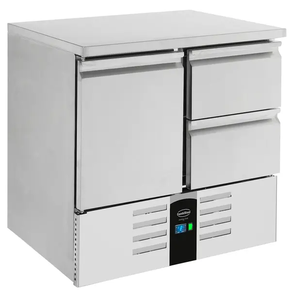 Koelwerkbank | ENERGY LINE | Energiezuinig | 257L | 1 Deur + 2 Laden (1/1 GN) | +2°C/+8°C | Geforceerd | 903x700x870(h)mm