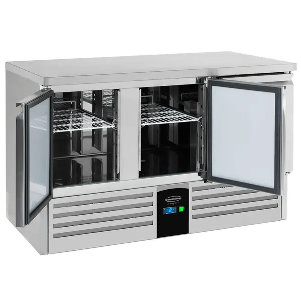 Koelwerkbank | ENERGY LINE | Energiezuinig | 400L | 3 Deuren (1/1 GN) | +2°C/+8°C | Geforceerd | 1368x700x870(h)mm