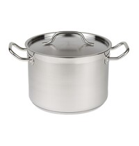 Chefs Heat Kookpan | RVS | 4L | Div. Warmtebronnen | Incl. Deksel | Ø200x140(h)mm 