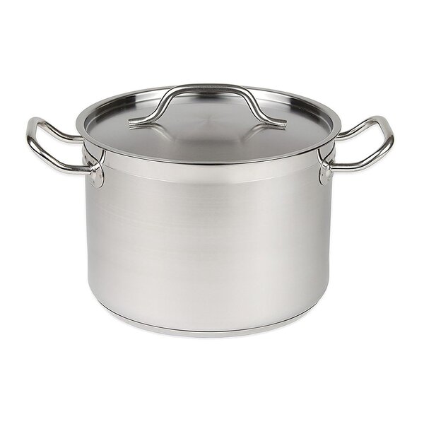 Kookpan | RVS | 4L | Div. Warmtebronnen | Incl. Deksel | Ø200x140(h)mm