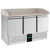 CombiSteel Pizzawerkbank | ENERGY LINE | Energiezuinig | 400L | 3 Deuren (1/1 GN) | +2°C/+8°C | Geforceerd | 1400x700x860/1015(h)mm 