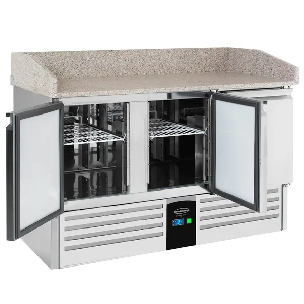 Pizzawerkbank | ENERGY LINE | Energiezuinig | 400L | 3 Deuren (1/1 GN) | +2°C/+8°C | Geforceerd | 1400x700x860/1015(h)mm