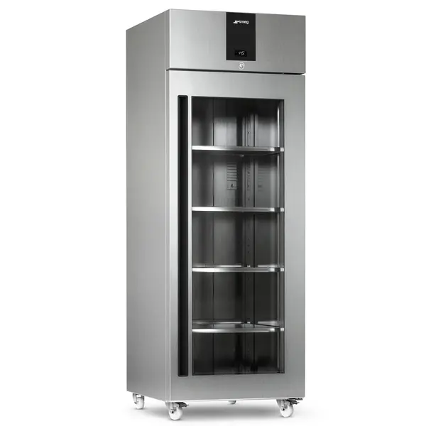 Koelkast | 700L (2/1 GN) | RVS | -2°C/+8°C | Geforceerd | Temperatuur-/Deuralarm | Bluetooth (Optie) | Wielen (Geremd) | 740x845x2105(h)mm