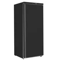 Gastro-Inox Koelkast | 400L | Zwart | 0°C/+10°C | Statisch + Ventilator | Wielen | 595x650x1850(h)mm