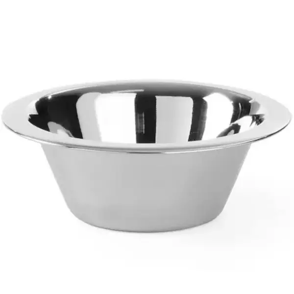 Beslagkom | RVS | Platte Bodem | 1.2L | Ø205x74(h)mm