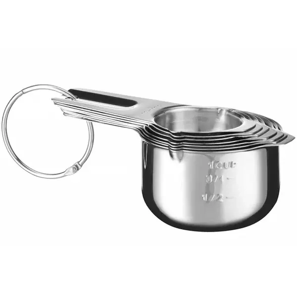 Maatkommen | RVS | 7 stuks | 30ml, 60ml, 80ml, 120ml, 160ml, 180ml, 240ml | 140x85x52(h)mm