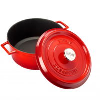 CombiSteel Braadpan | Gietijzer | 4.5L | Div. Warmtebronnen | Incl. Deksel | Ø240x125(h)mm 