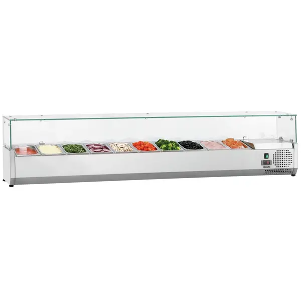 Opzetkoelvitrine | 10x 1/4 GN | +2°C/+8°C | 2005x352x435(h)mm