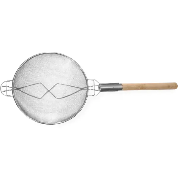 Oplegzeef | Vertind | Dubbel Gaas + Beschermbeugel + Houten Steel | Ø305mm