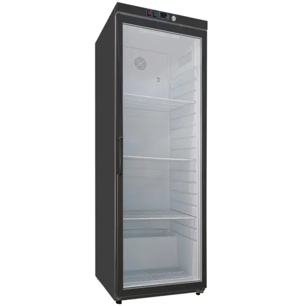 Koelkast | 400L | Zwart | 0°C/+10°C | Statisch + Ventilator | Wielen | 595x650x1850(h)mm